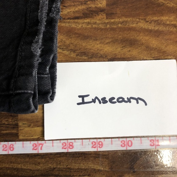 We the Free Bren Boyfriend Jean Size 25 Black Grunge Goth Indie Sleeze - Picture 15 of 16